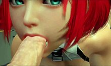 Kızıl saçlı MILF, 3D Hentai oyununda iyi donanımlı partneriyle anal seksin tadını çıkarıyor