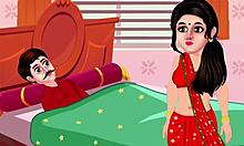 La casalinga indiana si concede una passione proibita con la figliastra in un video hot