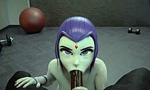Seks anal dan pancutan dalam punggung teman wanita dalam Hentai 3D