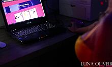 Luna Oliveiras amatördebut med Natan Diniz: Masturberar för att kanalisera videor medan de tittar på
