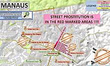 Бразильские девушки занимаются групповым сексом на улице