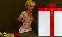 Sexo animado en 3D con futanari y una transexual con una polla monstruosa