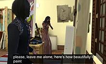 Ázijská nevlastná sestra sa zlobí so svojím umelcom v horúcej trojke